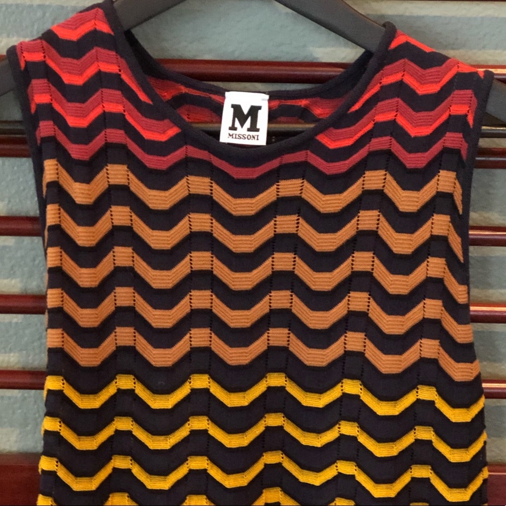 Missoni sleeveless knit top